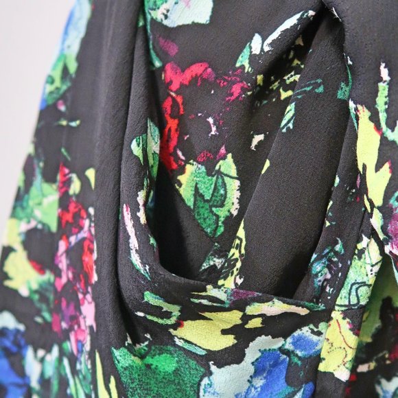 Anthropologie Maeve Floral Batwing Mini Dress Small - Picture 12 of 13